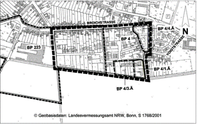 Lageplan BP 4 Broichstraße