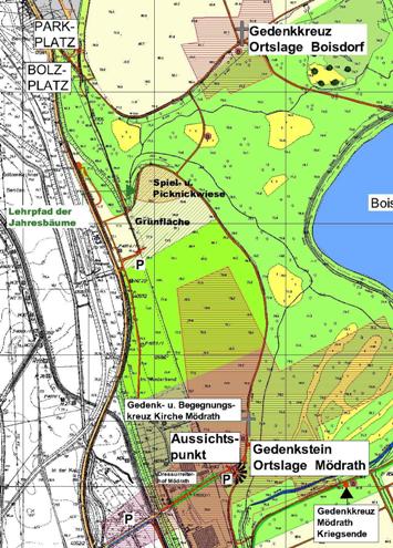 Plan der Picknickwiese im Marienfeld