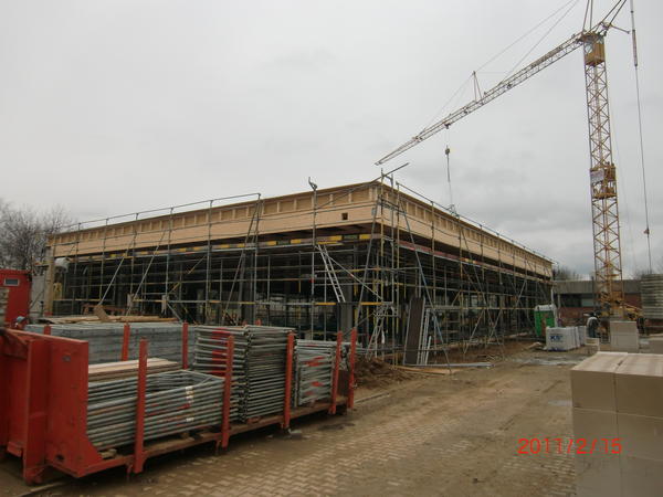 Baufortschritt Februar 2011